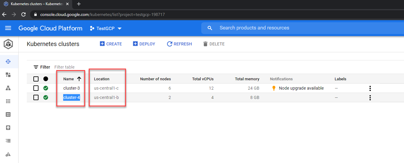 Google Cloud Add Kubernetes Cluster - GKE - Manual Deployment ...