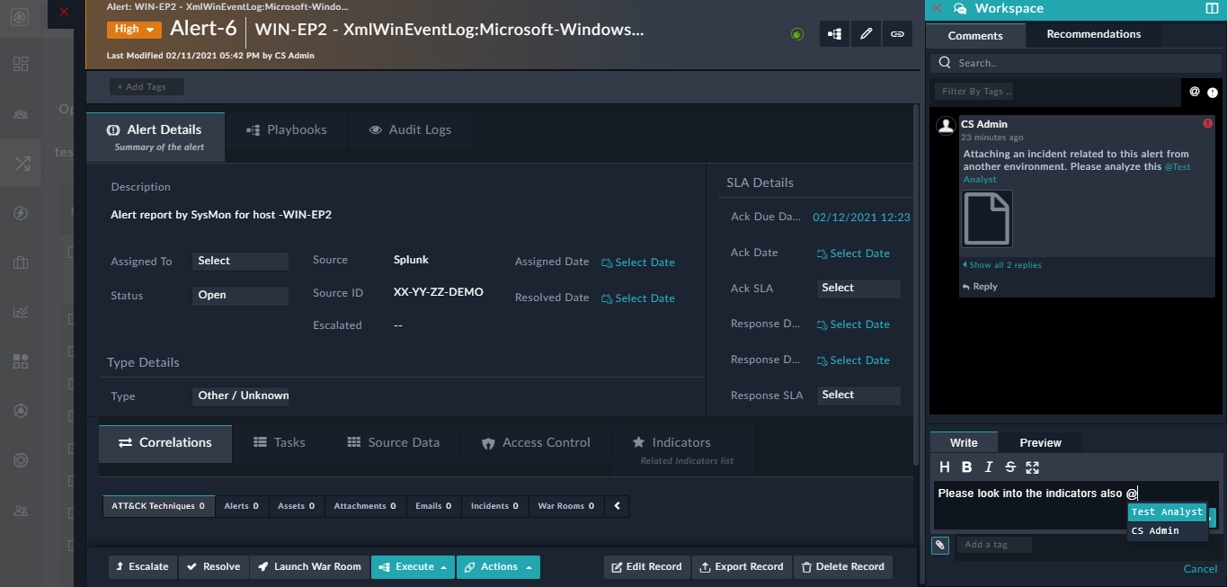 Collaboration Panel - Nested Replies