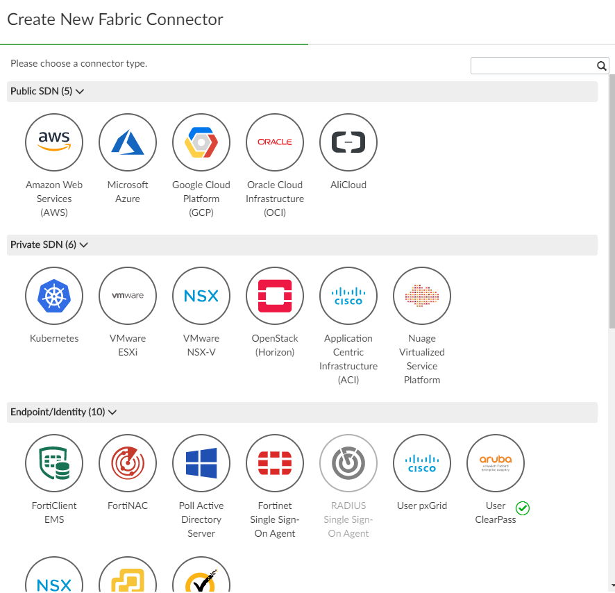 Creating ClearPass connectors FortiManager 7.4.2 Document