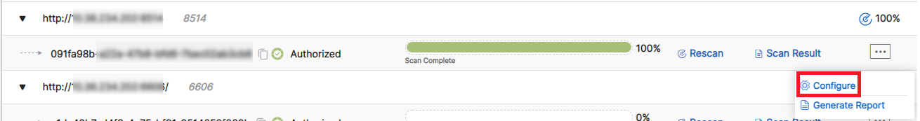 Configuring the Scanner | FortiDAST 23.1.0 | Fortinet Document Library