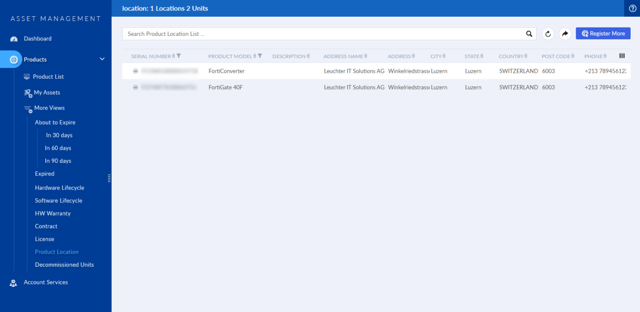 More views | FortiCloud Services 24.2.a | Fortinet Document Library
