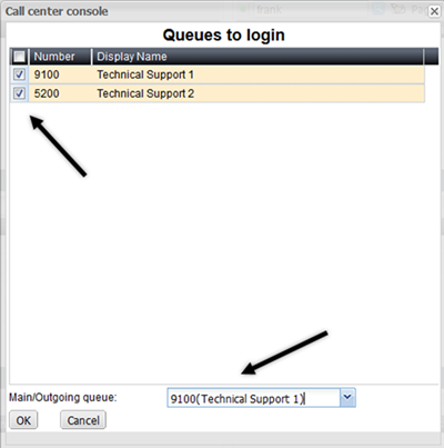 Logging in to queues | FortiVoice 6.4.11 | Fortinet Document Library