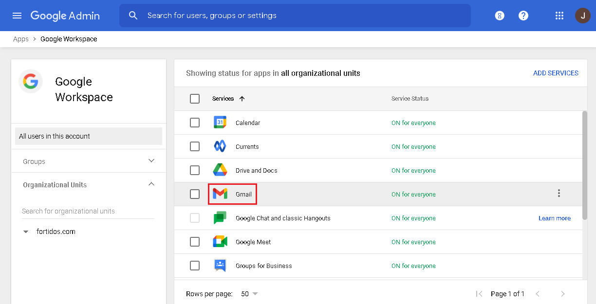 Add FortiMail as mail route host in Google Workspace FortiMail 7.4.0